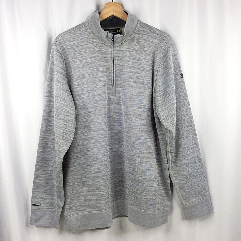 Under Armour 1/4 Zip Storm1 Pullover Sweatshirt Men's Size 2XL Loose Fit Gray